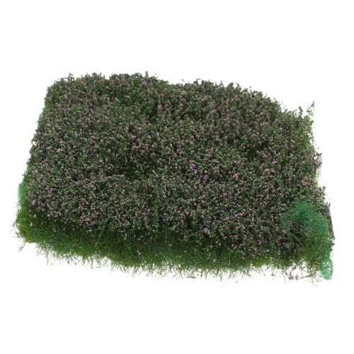 GALPADA Modelos de Césped Estático y Flores Artificiales para Maquetas Césped Miniatura Realista Racimos para Decoración de Dioramas y Paisajes Color Púrpura para Trenes y Mesas
