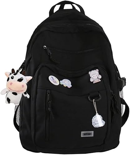 Miniatura 8 de Linda mochila estética para adolescentes y niñas, bolsa de escuela secundaria, mochila blanca para computadora portátil, mochilas con bonitos