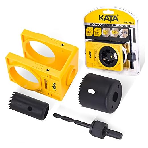 Door Lock Installation Kit for Wood Doors