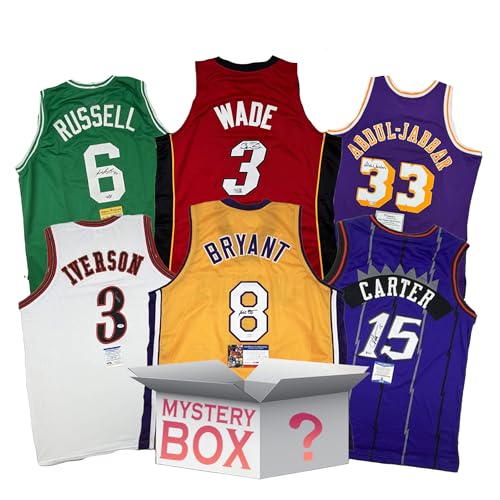 Hall of Famers Autographed/Signed Basketball Jersey Mystery Box w...