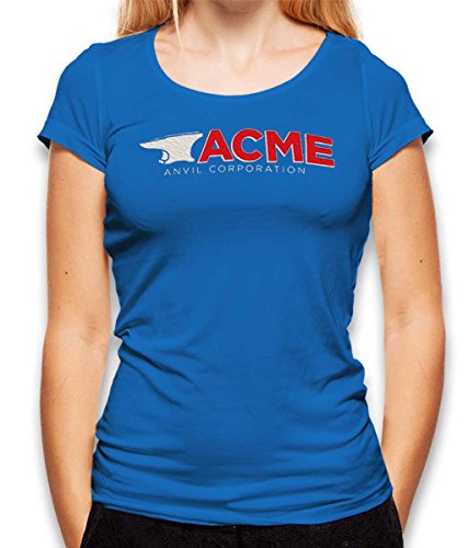 shirtministro Acme Anvil Corporation u0096 Camiseta para mujer u0096 Muchos colores/S u0096 XXL azul real L