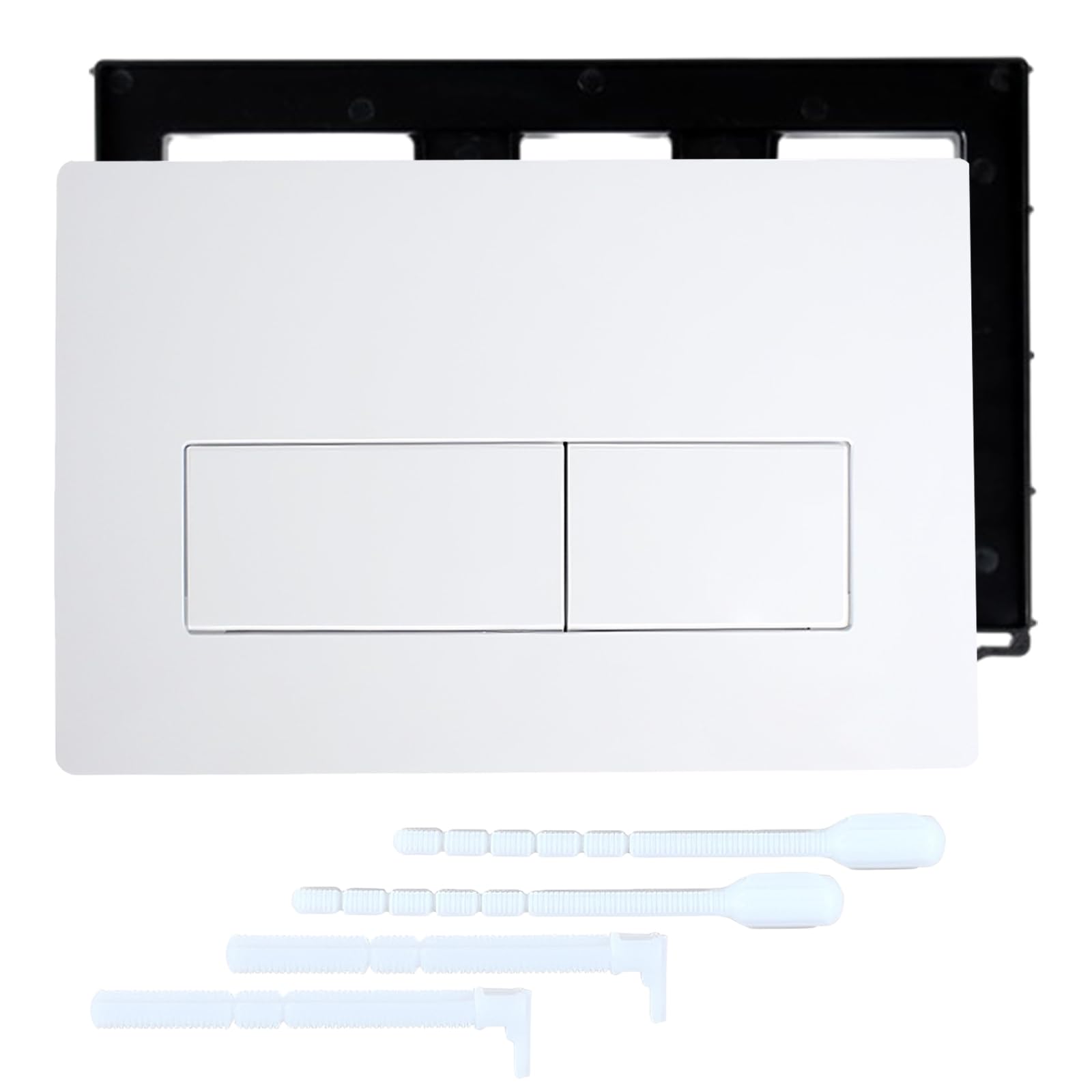 BAIFULAI Piastra di comando per WC, piastra di azionamento, cassetta di ricambio con set di leva e telaio di montaggio, compatibile con Geberit Sigma1 Sigma20 Sigma30 Sigma50 UP320 e 300 piastra di