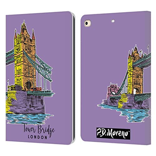 Étui en cuir iPad 9.7 2018 P.D. Moreno London Tower Bridge aux finitions soignées