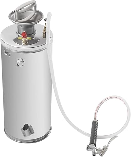 Miniatura 3 de Pulverizador de acero inoxidable de 2.1 galones, juego con varita y mango de 19.6 pulgadas y manguera reforzada de 3.9 pies, rociador de bomba