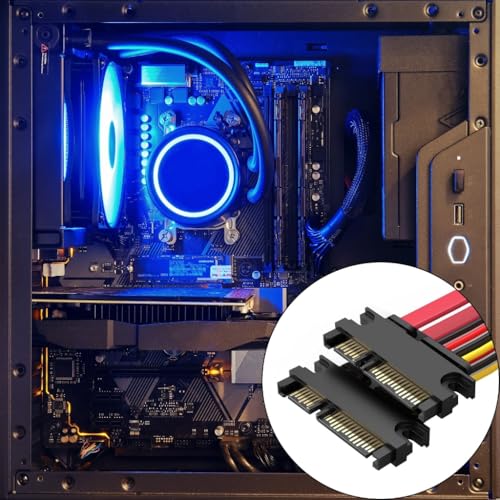 Cable combinado de poder y datos SATA 7+15Pin 0.1 m miniatura 7