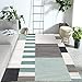 Produktbild FFDGHB Teppich Dekorativer Teppich Einfacher Wohnzimmerteppich Krabbelteppich für Schlafzimmer mit geometrischem Muster Umweltfreundliche und haltbare Bodenmatte