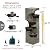 Bumilgar 36.2" H 4-Tier Water Fountain Outdoor Floor Standing, Outdoor Fountains and Waterfalls with LED Lights and Bowls for Garden, Patio, Backyard, Deck, Porch and Home Art Decor