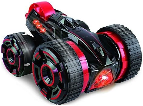RC Remote Control Super Stunt Buggy with Lights - Fun High Speed Transforming Remote Controlled Stunt Car Toy - 360 Rotation, Flips, Run on 2, 3, 4 or 5 Wheels – Indoors / Outdoors – RTR (Red)
