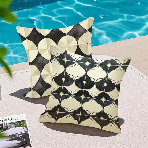Housse coussin 55 x 55 cm imperméable contre les taches de canapé extérieur
