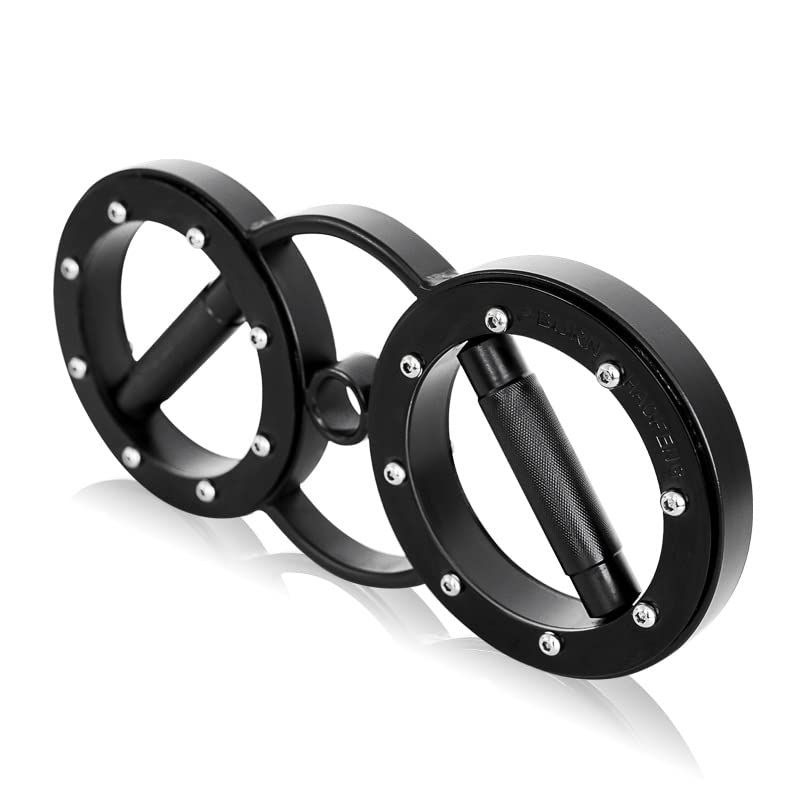 8/12/18 Pounds Spinning Burn Muscle Training - Hand And Forearm Trainer, 360 Degree Rotating Grips for Home Or Gym,Black,8 Pounds