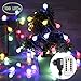 Produktbild Lichterkette Strombetrieben 100 LEDs GREEMPIRE Bunt Lichterketten Glühbirnen mit EU Stecker 13.3M Lichterkette Kugel mit Fernbedienung Indoor Licherkette Außen Wasserdicht für Hochzeit Balkon Zimmer