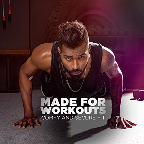 Image of Boat Rockerz 255 pro: Made in India in-Ear Bluetooth Neckband Earphones with Mic(Active Black Indi)