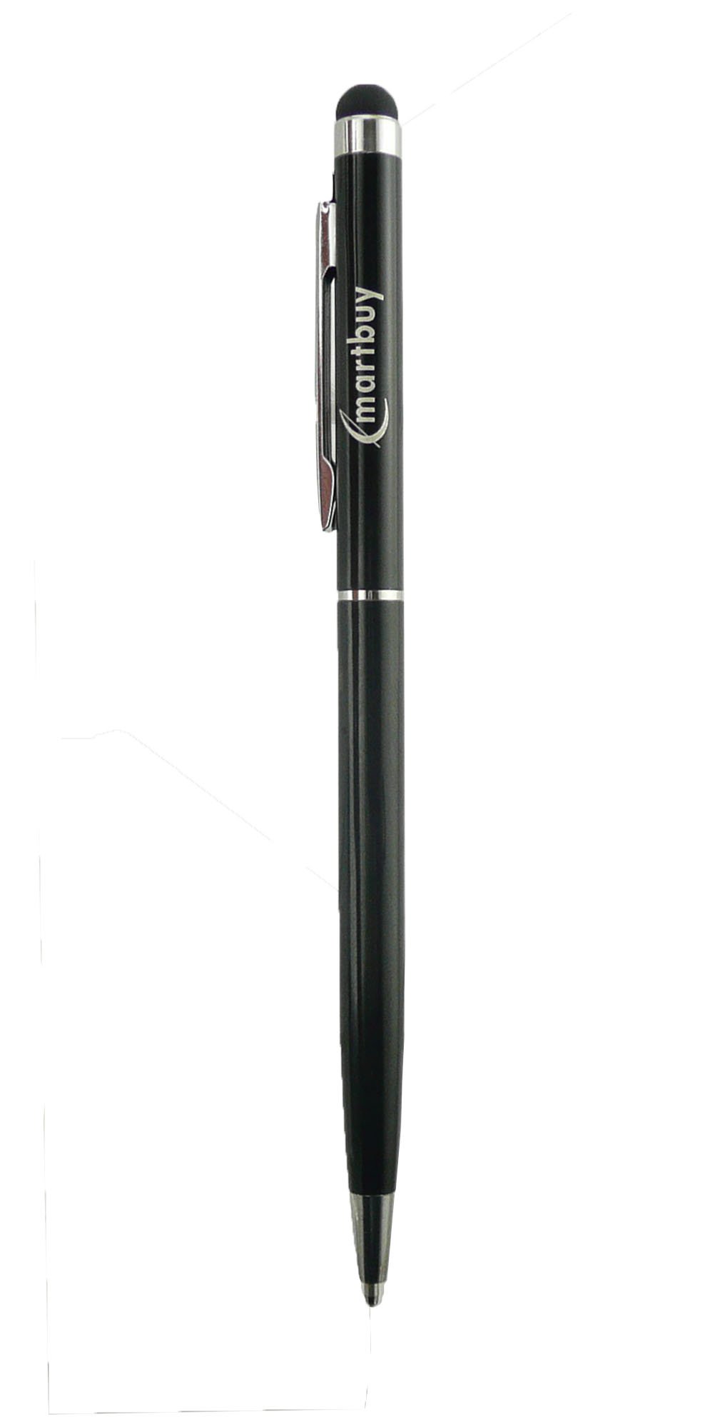 Emartbuy® Black Dual Function Ball Pen + Capacitive/Resistive Touchscreen Stylus Pen suitable for Disgo 6000 Tablet