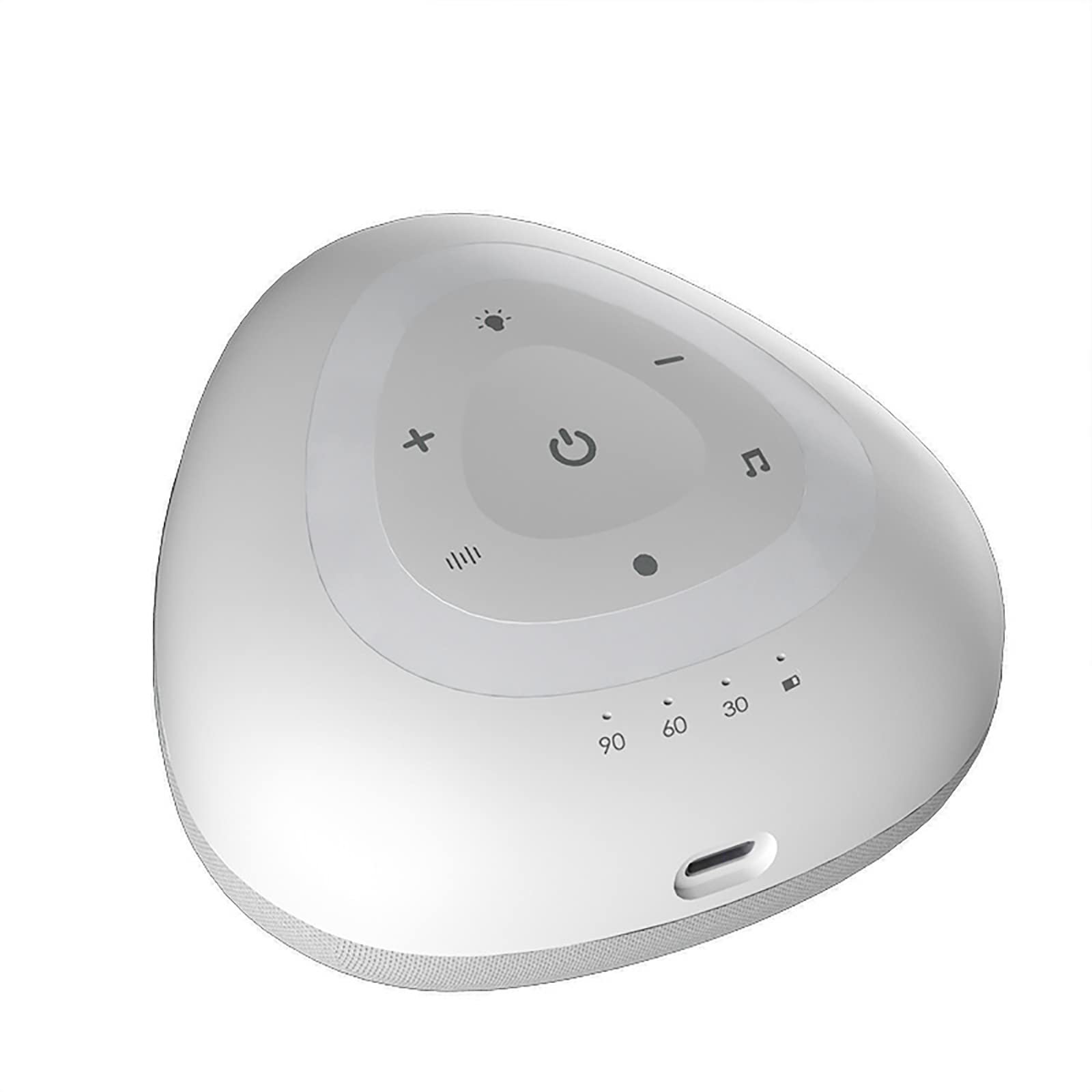 Máquina de Ruido Blanco para Dormir, Temporizador de Apagado automático con 10 Sonidos relajantes de la Naturaleza, Ayuda y cancelación, para meditación en la privacidad de la ofic