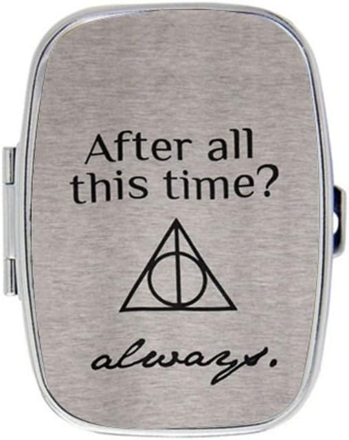 Harry Potter Custom Unique Silver Square Pill Box Medicine Tablet Organizer or Coin Purse