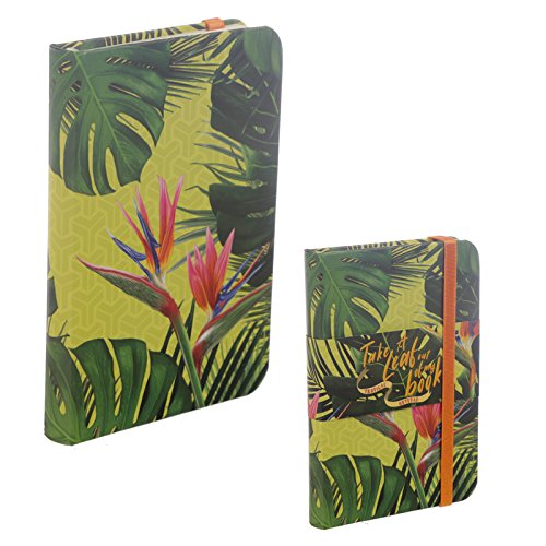 Cahier A6 feuilles tropicales haut de gamme aux finitions soignées