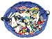 EZY Tidy Buddy Toy Storage Bag- 17 Inch diameter play mat folds up quickly & easily into a carry bag. Perfect for Lego products and other accessories including Interlocking Building Sets and kids favorite toys at home or on the go. Blue