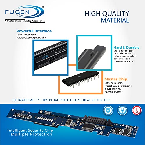 Image of 0MF69 XCMRD 6-Cell Laptop Battery Compatible for Dell Inspiron 14 14R 15 15R (3421, 3437, 3457, 5421, 3521, 5537, 5521) Black