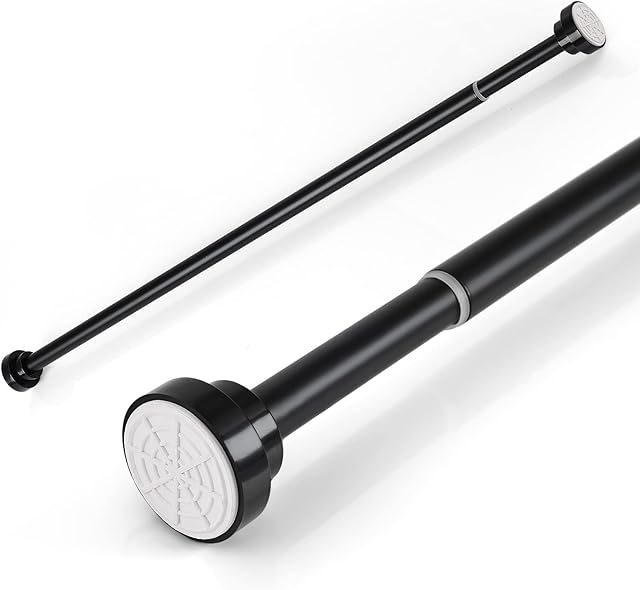 Stainless Steel Extendable Telescopic Curtain Rod Tension Pole Net Voile Shower Curtains Rail(83-130cm)