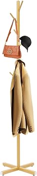Modern Metal Coat Rack Free Standing 7 Hooks Hall Coat Tree In Corne Gold Hat Coat Hanger & Standing Coat Rack Stand Economic Entryway Organizer for Clothes Bags Umbrella Hat US Stock
