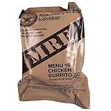 Genuine Military MRE Meal with Inspection Date September 2017 or Newer (Chicken Burrito Bowl)