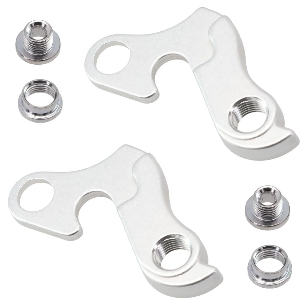 2PCS Bicycle Tail Hook Derailleur Hanger Bike Rear Derailleur Hanger Bike Derailleur Hanger for Adapter Replace Part Frame Mountain Road Racing Cycling
