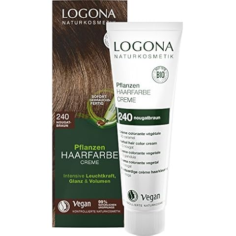 Logona Herbal Hair Color Cream, 240 Nougat Brown Cover