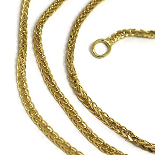 Catena collana oro giallo 750 18k, lunghezza 50