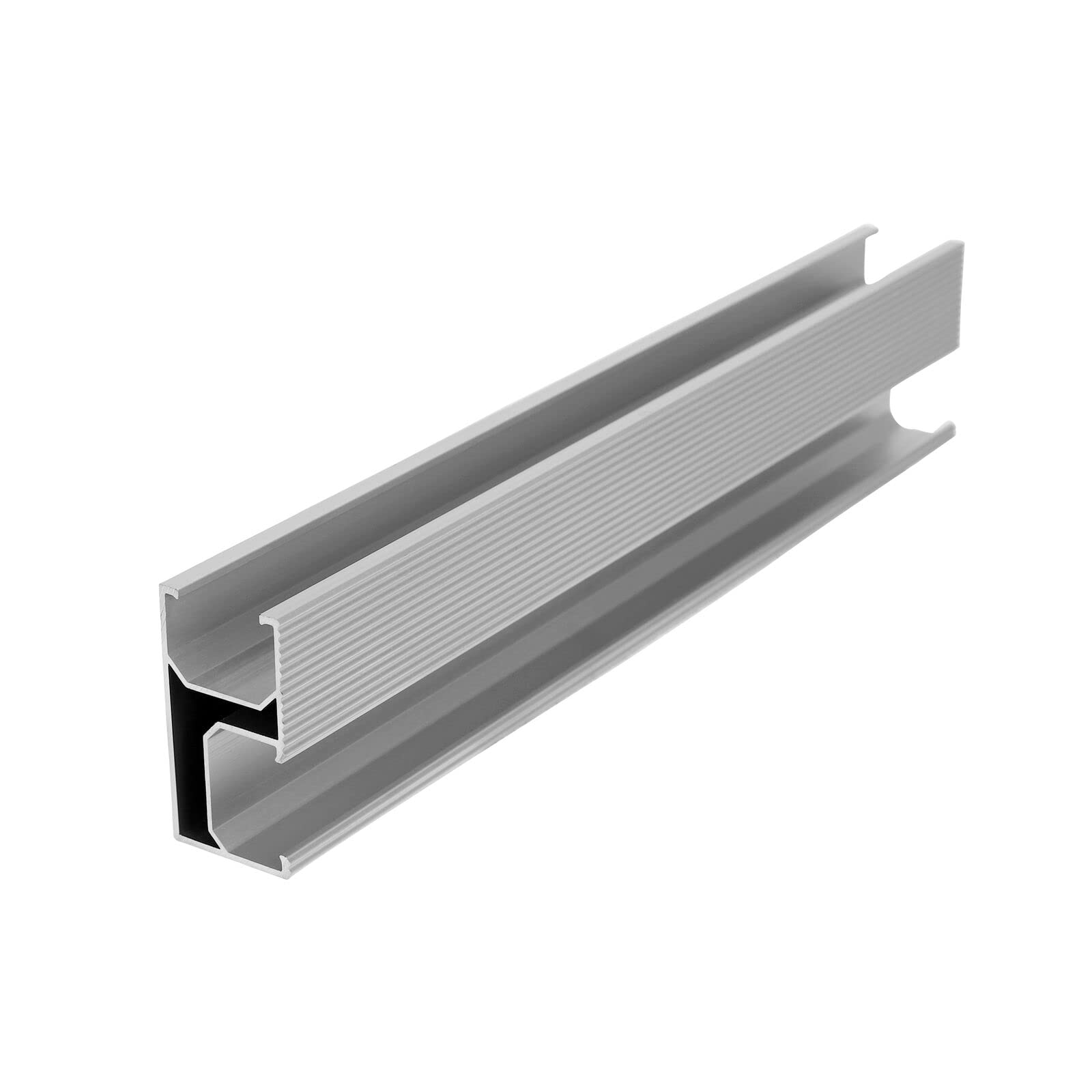 TEOV Riel fotovoltaico, 1150 mm, 4 unidades, perfil de aluminio, techo de chapa/ladrillo/betún, metal, 1 módulo de fijación, riel de montaje PVV, perfil de sistema para panel solar