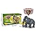 Liberty Imports Electronic Walking and Moving Woolly Mammoth Prehistoric Ice Age Animal Figure Toy Elephant with Lights and Sounds (Colors Vary)