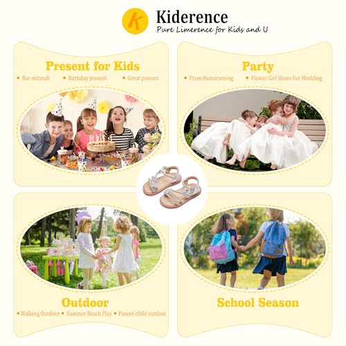 Image of Kiderence Toddler Girls Sandals Little Girls Kids Summer Shoes Toddler Sandals