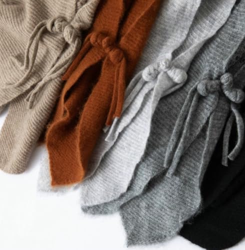 Women's Cashmere Shawl Wrap Knit Button Scarf Warm Shoulder Cape for Fall Winter Trendy 2025 Knitted Cover-Up2