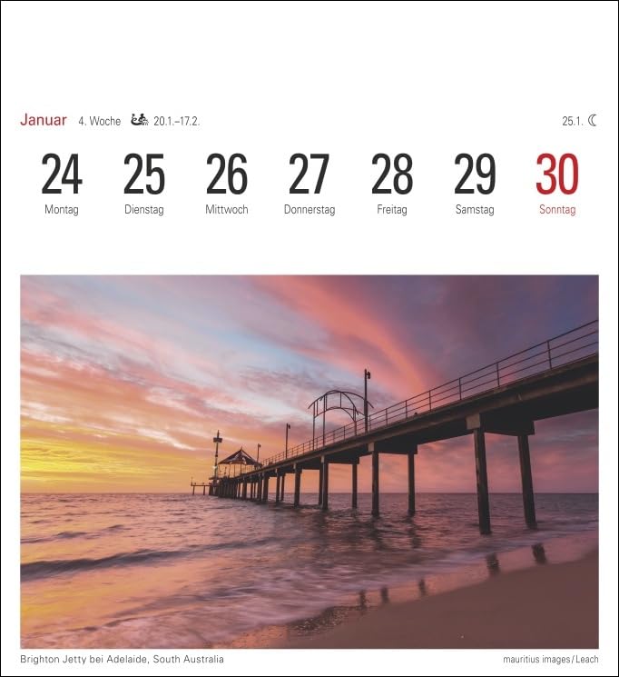 Australien Kalender 2022: Sehnsuchtskalender, 53 Postkarten