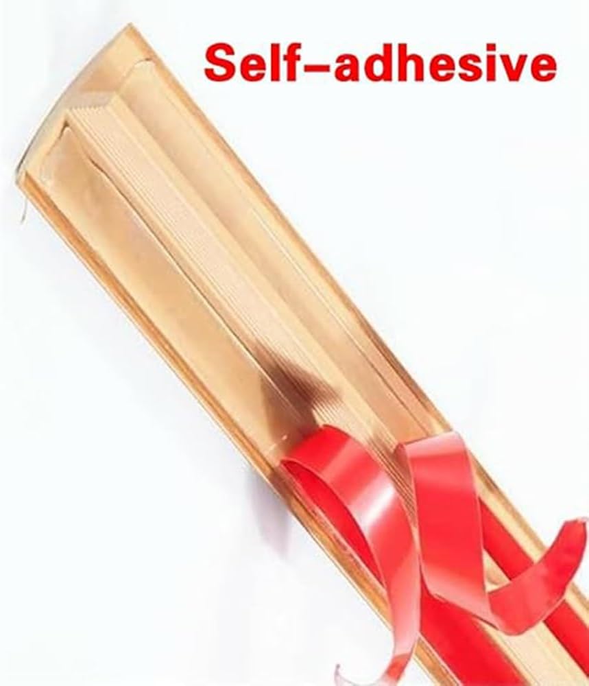 T Molding Floor Transition Strip Self Adhesive Floor Edging Trim Strip, Snug Fit Flat Divider Strip, for Laminate, Joining Floor Gaps, Threshold, Floor Tiles(Teak Wood,5pcs)