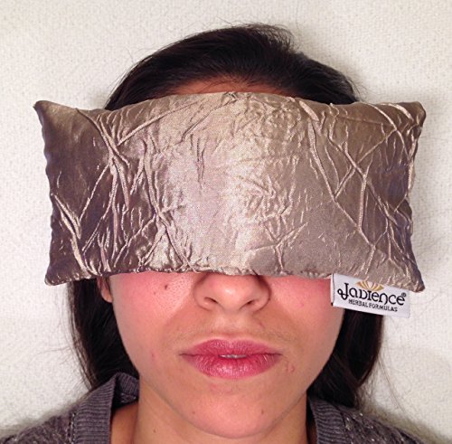 Jadience Lavender Eye Mask - Gold: Soothing Eye Pillow For Stress & Tired Eyes! | Perfect Yoga Eye Bag | Best Eye Mask For Migraines #TOP2