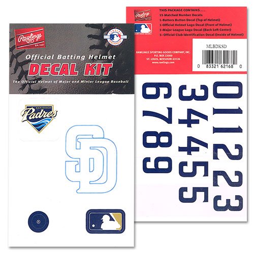 Buy Rawlings Baseball/Softball Batting Helmet MLB Decal Kit (Includes
