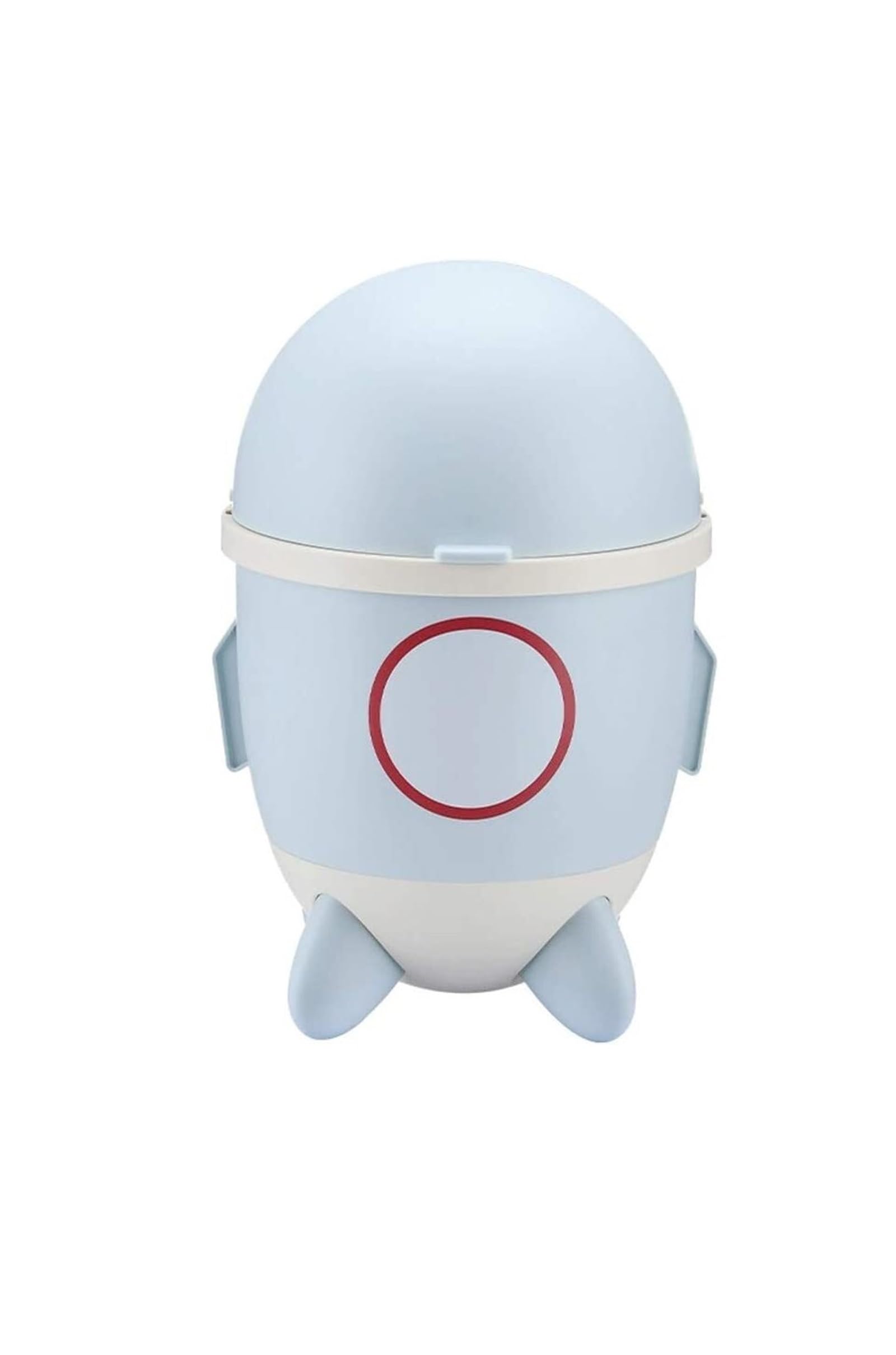 Bidoni della Spazzatura per Bambini, Modello Razzo, con Coperchio Rimovibile, per la Raccolta dei rifiuti, per Interni, 12 l/3,1 galloni, per Esterni e per la casa (Blu)