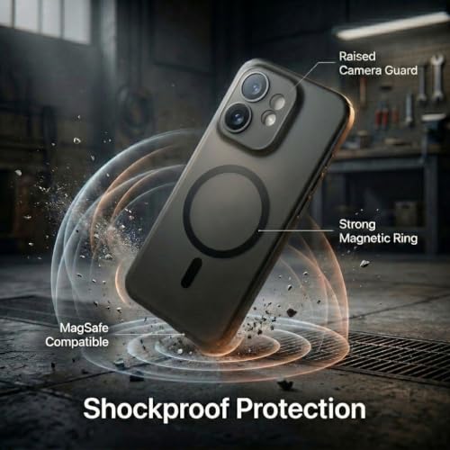 Image of amazon basics Luxury Paper Thin Back Case Cover for Oppo Reno 16 5G | Matte Finish | Compatible with magsafe | (Black, Oppo Reno 16 5G)