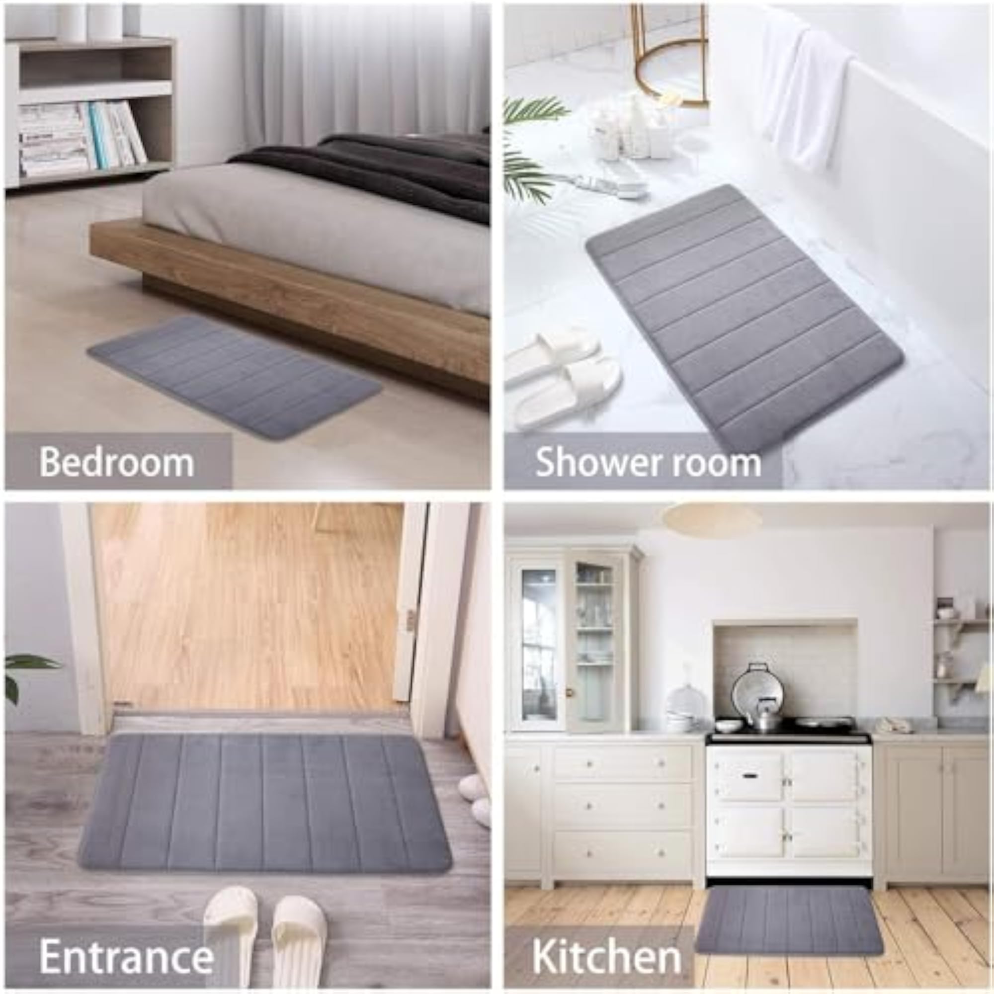Memory Foam Bath Mat, Non-Slip and Soft