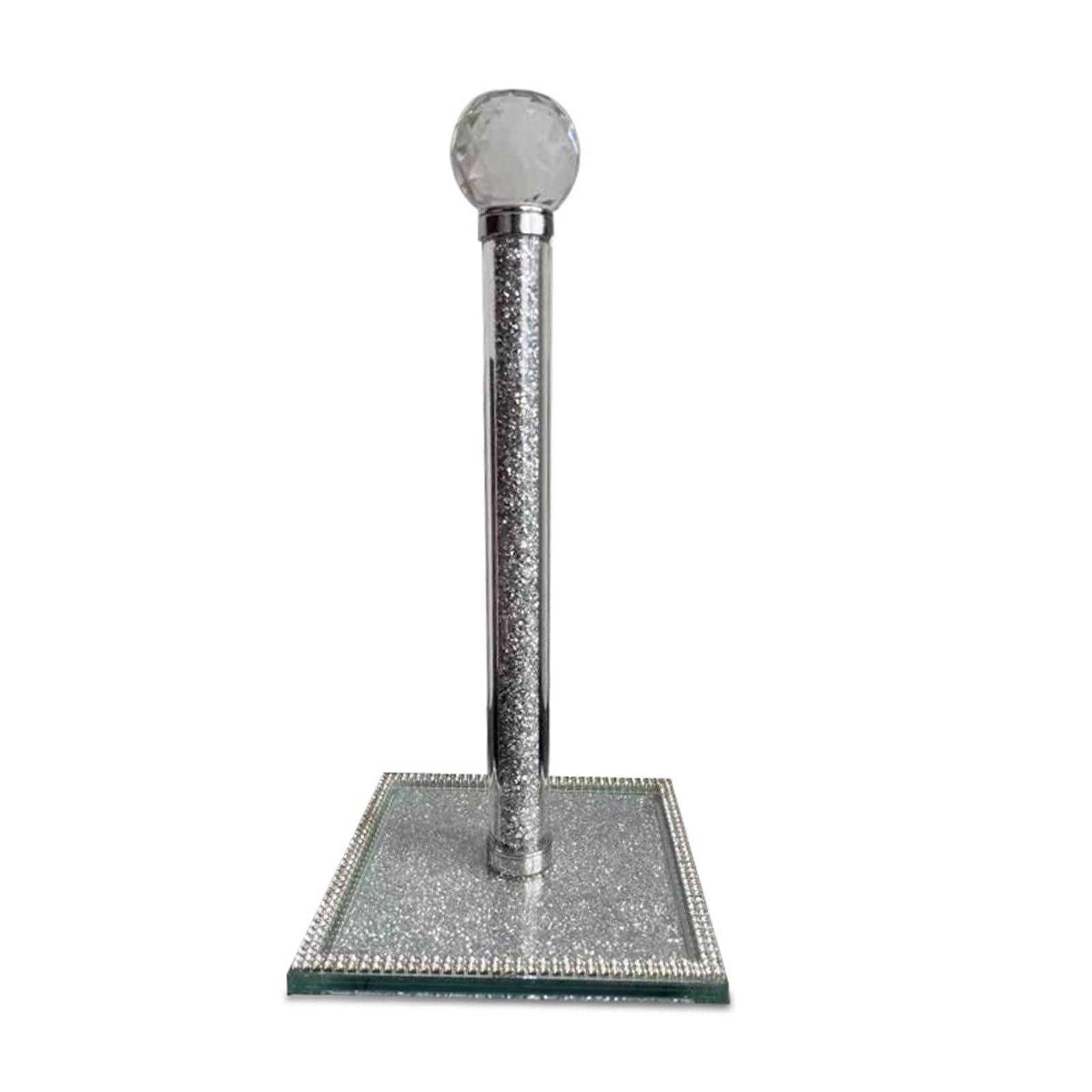 Paper Towel Holders Crystal Vertical Kitchen Roll Paper Storage Rack for Kitchen Bathroom