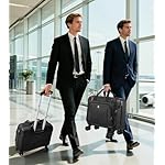 star cloud Rigid Frame Roling Laptop Bag on Wheels, Rolling Briefcase with USB & Type-C Charging Port,Water Resistant Rolling Computer Bag for 17.3 Inch Laptop, Work Travel and Business - Image 2