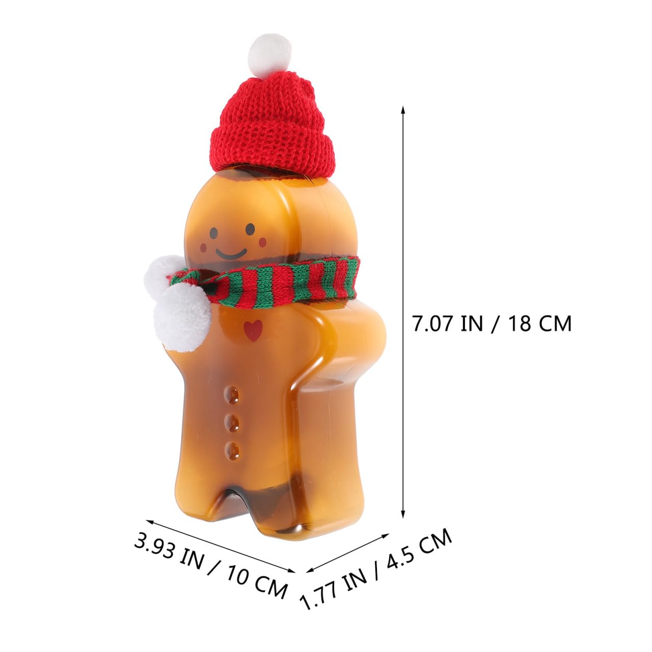 3 Set di Bottiglie di Pan di Bottiglie di Succo di Plastica Vuote Contenitori per Bevande per Feste di Natale da 500 Ml Bottiglie Vuote di Natale per Limbottigliamento di