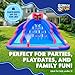 Sunny & Fun Ultra Climber Inflatable Water Slide Park – Heavy-Duty for Outdoor Fun - Climbing Wall, Two Slides & Splash Pool – Easy to Set Up & Inflate with Included Air Pump & Carrying Case