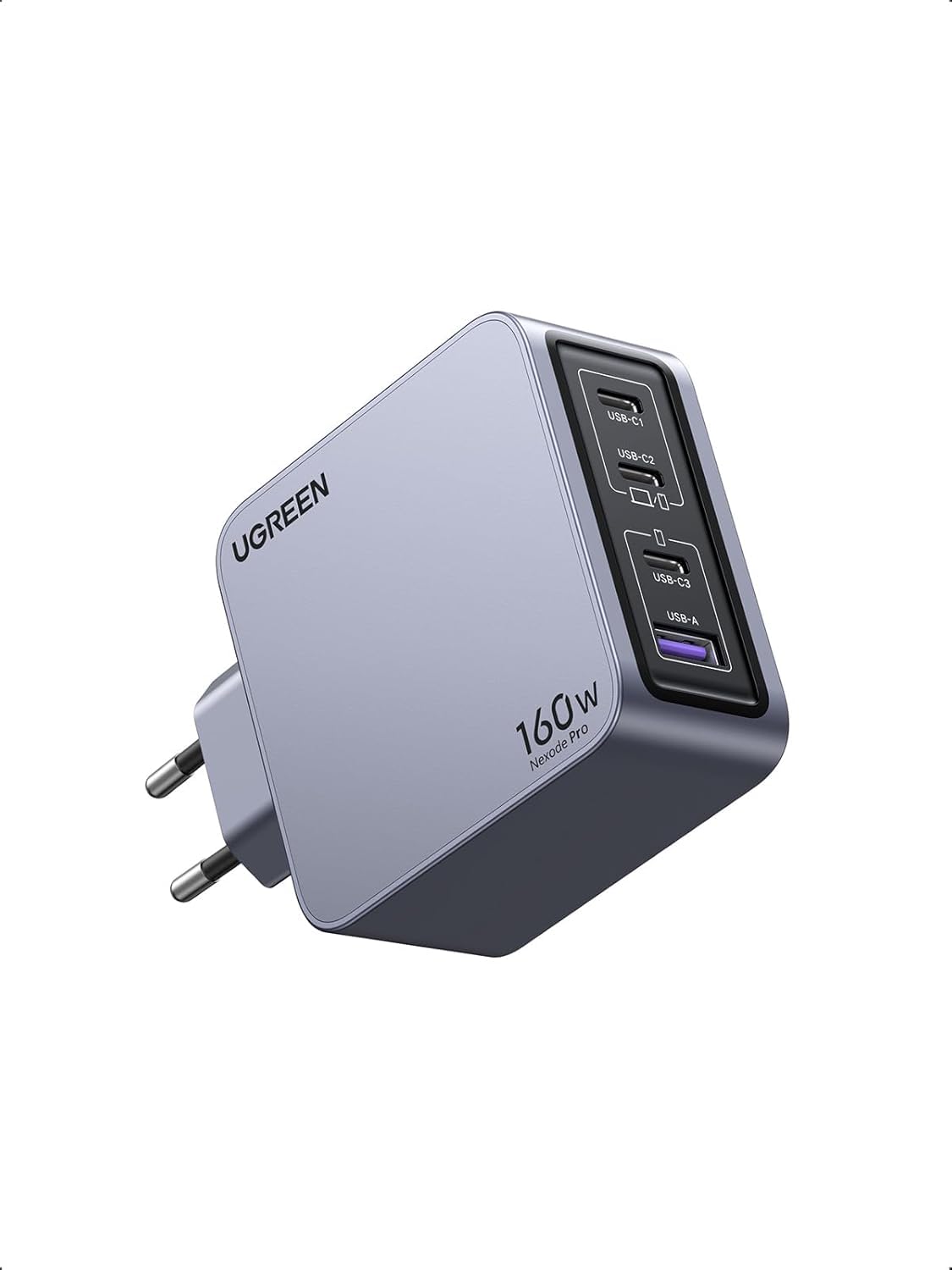 UGREEN Nexode Pro 160W Chargeur Rapide USB C 4 Ports 140W GaNInfinity Tech