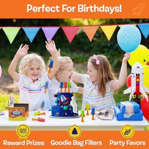 ipidipi toys jumpeez jumping rocket poppers  24-pack spring launcher toys for kids  halloween toys for trick or treat halloween goodie bag stuffers birthday party favors for boys amp girls
