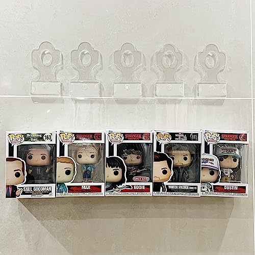 YODAR 10 Pack Acrylic Floating Shelves for Funko Pop in-The-Box Figures, Display Case for Boxed Characters, Wall Mounted Shelf with Mounting Kit, Perfect for Decoration & Storage