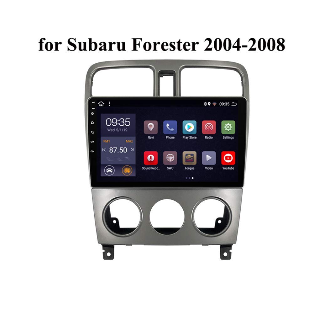 HBWZ for Subaru Forester 2004-2008 Android 9.0 Car Stereo Radio Double Din Sat Nav GPS Navigation 9 inch Touchscreen Multimedia Player Video Receiver with 4G DSP Carplay