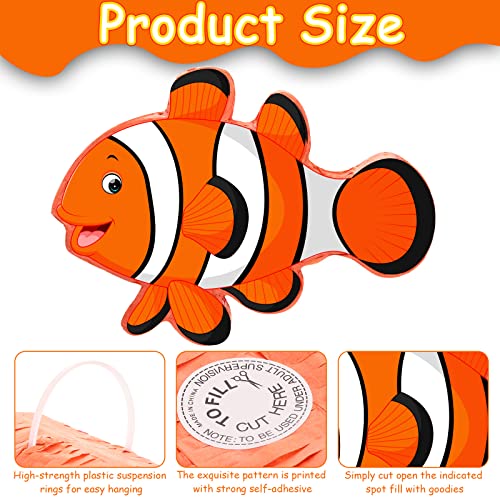 Fish Pinata Fish Animal Theme Pinata Includes Stick Blindfold Bat And Confetti Fish Party Pinata Sea Ocean Party Decor For Ocean Themed Birthday Party Supplies, 16.1 X 11.7 X 3.2 Inches #TOP2