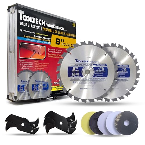 Toolway Dado Blade Set 8", 200 mm, 24 Tooth, Carbide