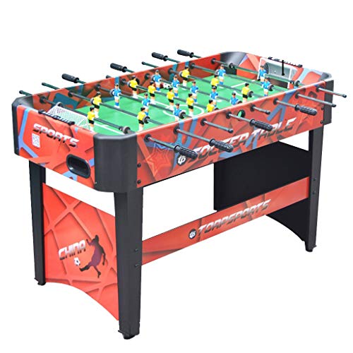 Football Table De Jeu Intérieure Babyfoot Standard 8 pour Enfants Adultes Noirs Jouets Grand Baby-Foot Cadeaux Machine De pour Centre Commercial 140cm Sports